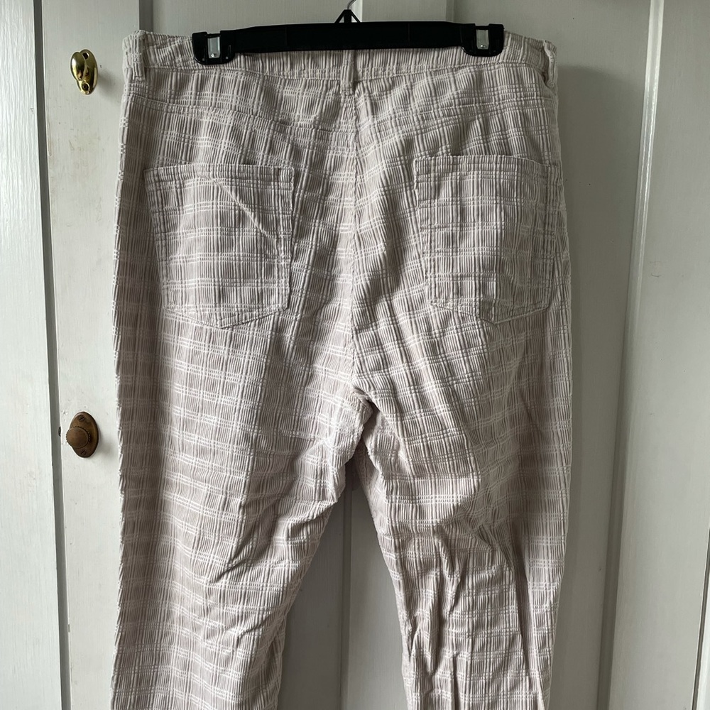 cute corduroy flare tan pants from ASOS